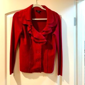 Alfani raspberry wool cardigan